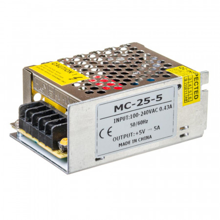 Купить Led блок питания 5V MС/5A 25Bт IP 20