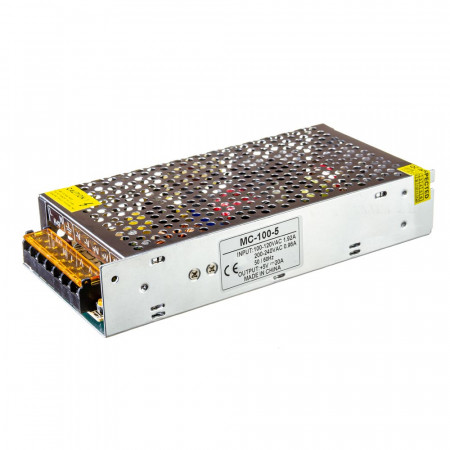 Купить Led блок питания 5V MС/20A 25Bт IP 20