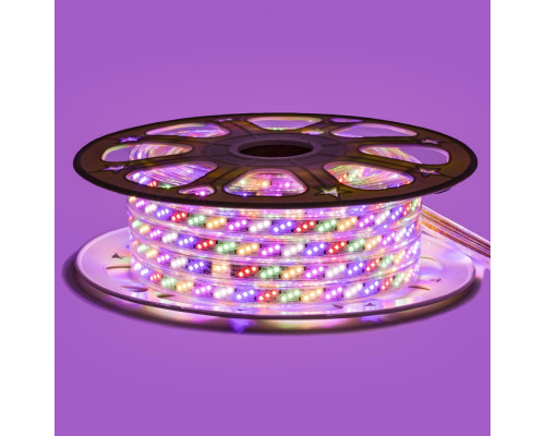 Лента светодиодная Multi-Color 220V smd2835 180LED/m 10W/m IP65, 1м