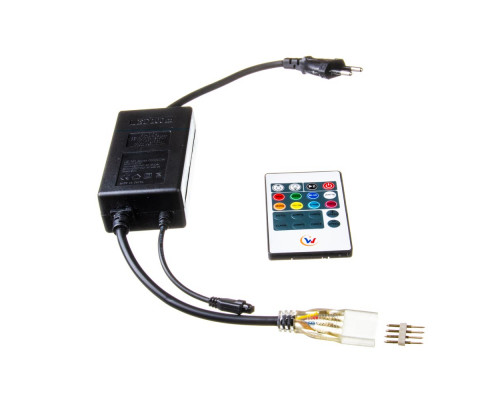 Адаптер питания для ленты светодиодной 220V Multi-Color smd 2835-180 led/м + пульт + контроллер + коннектор 4pin