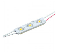 Светодиодный модуль 12В белый теплый 3led smd5730 1.5W IP65