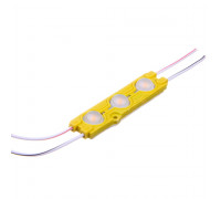 Светодиодный модуль 12В желтый 3led smd5730 1.5W IP65