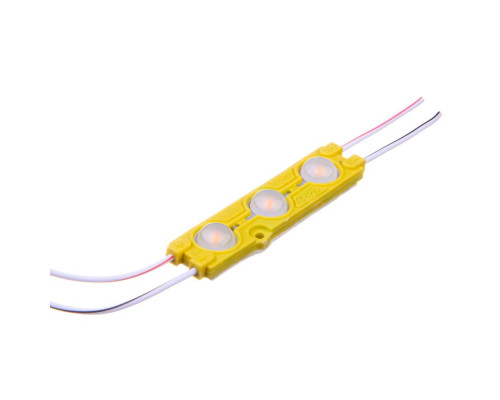 Светодиодный модуль 12В желтый 3led smd5730 1.5W IP65