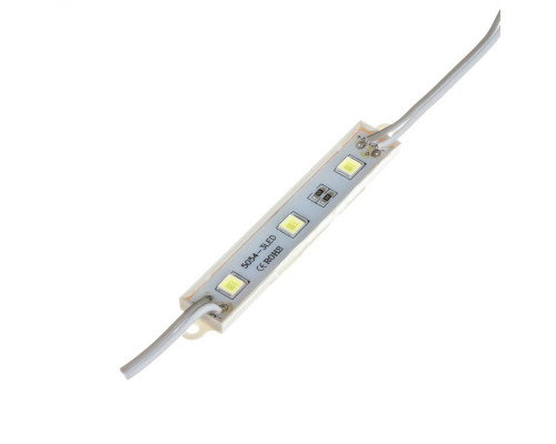 Модуль светодиодный белый холодный 12V smd5054 3LED 0.72W IP65