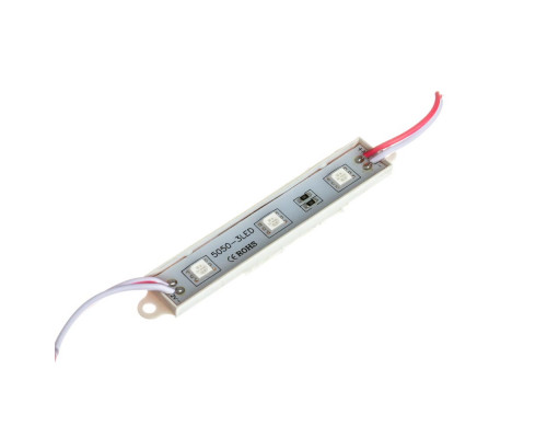 Модуль светодиодный красный 12V smd5050 3LED 0.72W IP65