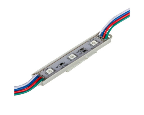 Модуль светодиодный 12V rgb smd5050 3LED 0.72W IP65