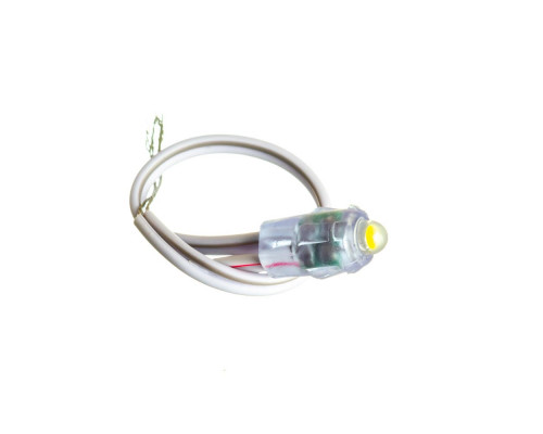 Светодиод белый теплый 12V 1LED 0.08W IP65
