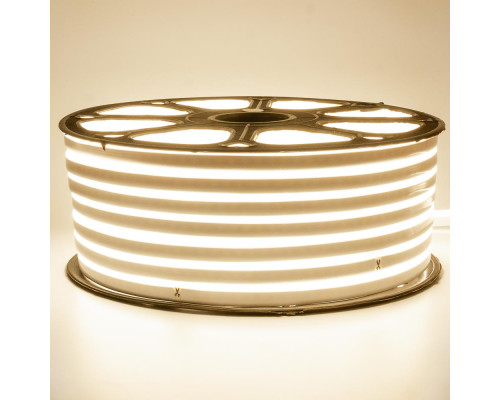 Led неон AVT 220В белый теплый 8х16 smd2835 120LED/m 7W IP65 , 1м