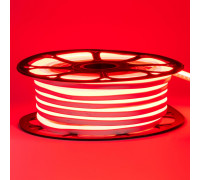 Неоновая светодиодная лента красная AVT-1 220V smd2835 120LED/m 7W/m IP65, 1м