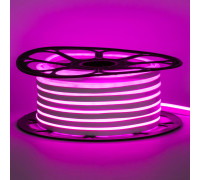 Неоновая светодиодная лента розовая AVT-1 220V smd2835 120LED/m 7W/m IP65, 1м