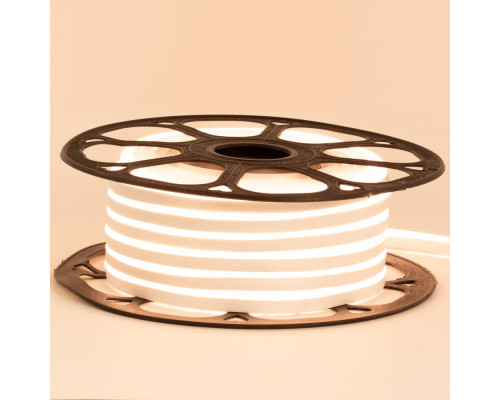 Неоновая лента светодиодная белая теплая 12V 6х12 AVT-smd2835 120LED/м 13Вт/м IP65