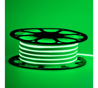 Неоновая лента светодиодная зеленая 12V 6х12 AVT-smd2835 120LED/м 11 Вт/м IP65