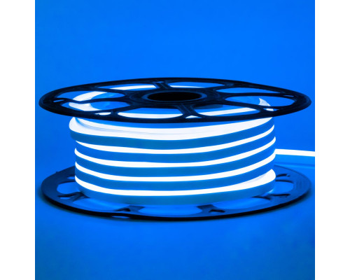 Неоновая лента светодиодная синяя 12V 6х12 AVT-smd2835 120LED/м 11 Вт/м IP65