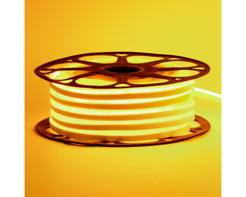 Неоновая лента светодиодная желтая 12V 6х12 AVT-smd2835 120LED/м 11 Вт/м IP65