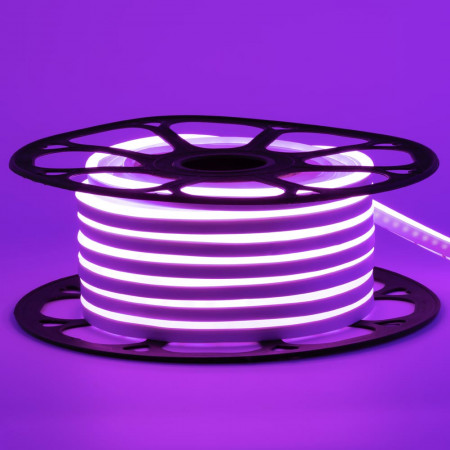 Купить Неоновая лента светодиодная фиолетовая 12V 6х12 AVT-smd2835 120LED/м 11 Вт/м IP65