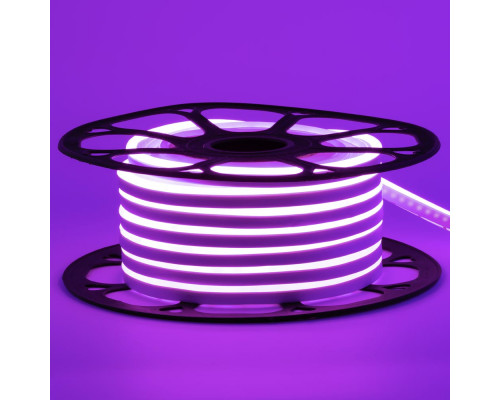 Неоновая лента светодиодная фиолетовая 12V 6х12 AVT-smd2835 120LED/м 11 Вт/м IP65