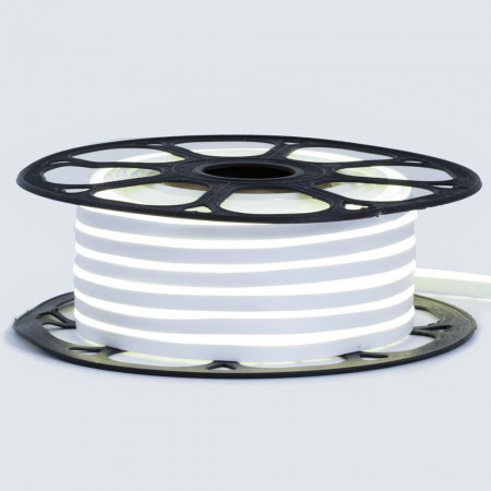 Купить Неоновая светодиодная лента белая нейтральная 12V smd2835 120LED/m 6W/m pvc 8*16 IP65, 1м
