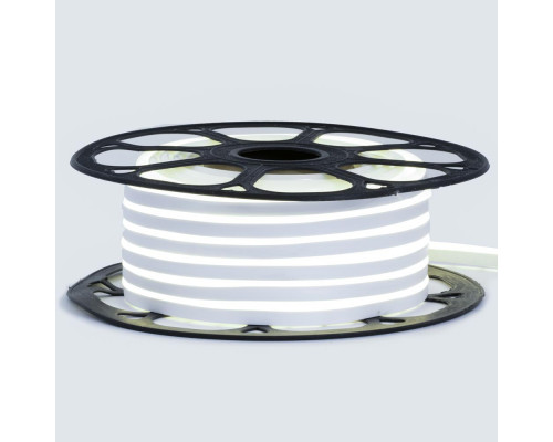 Неоновая светодиодная лента белая нейтральная 12V smd2835 120LED/m 6W/m pvc 8*16 IP65, 1м