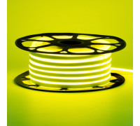 Неоновая светодиодная лента лимонная 12V smd2835 120LED/m 6W/m pvc 8*16 IP65, 1м