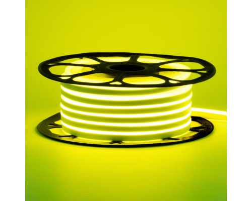 Неоновая светодиодная лента лимонная 12V smd2835 120LED/m 6W/m pvc 8*16 IP65, 1м