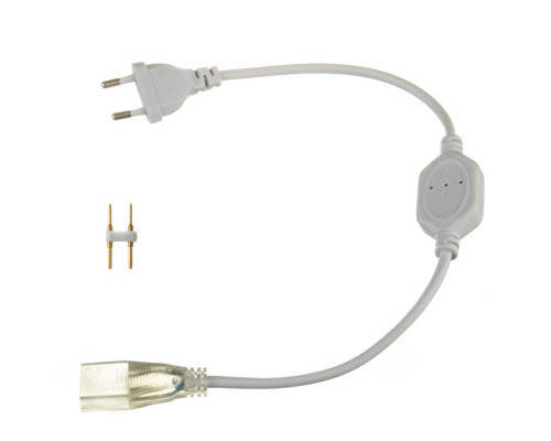 Адаптер питания для неона светодиодного 8*16мм 220V + коннектор 2pin