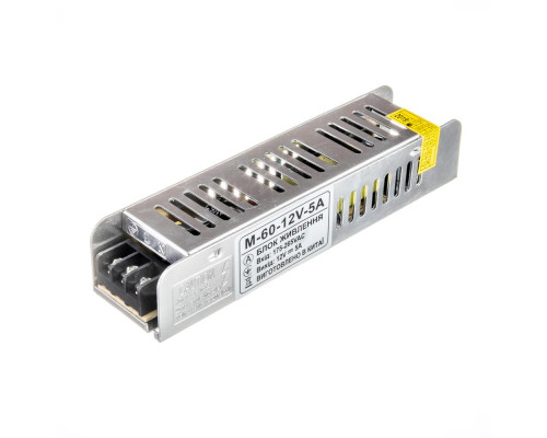 Led блок питания 12V М/5A 60Bт IP 20