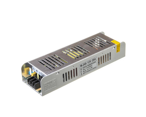 Led блок питания 12V М/20A 240Bт IP 20
