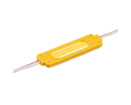 Светодиодный модуль 12В желтый 1led СОВ 2W IP65