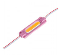 Модуль светодиодный розовый СОВ 12V 1LED 2W овал IP65