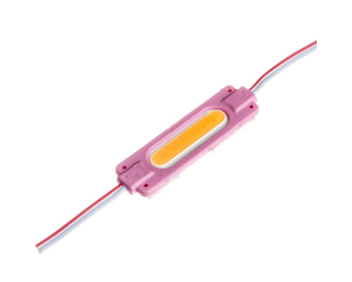 Модуль светодиодный розовый СОВ 12V 1LED 2W овал IP65