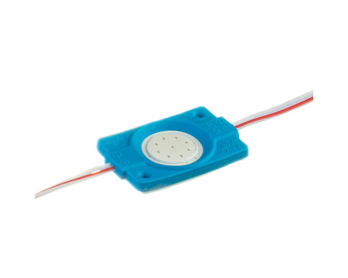Светодиодный модуль 12В синий 1led СОВ круглый 2,4W IP65
