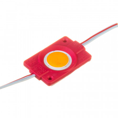 Купить Светодиодный модуль 12В красный 1led СОВ круглый 2,4W IP65