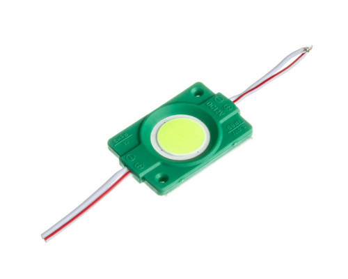 Модуль светодиодный зеленый СОВ 12V 1LED 2.4W круг IP65