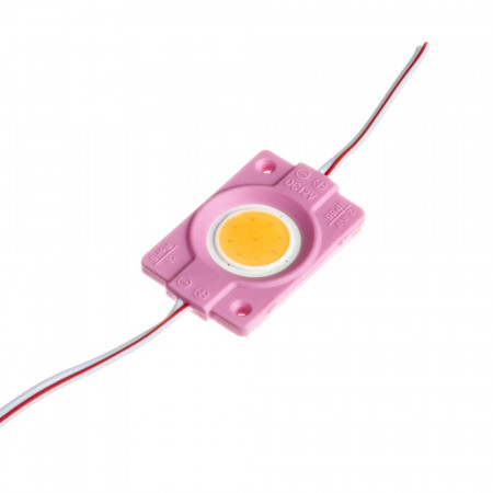 Купить Модуль светодиодный розовый СОВ 12V 1LED 2.4W круг IP65