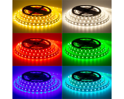 Лента светодиодная rgbw 12V smd5050 60LED/m IP20, 1м