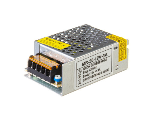 Led блок питания 12V МR/3A 36Bт IP 20