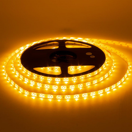 Купить Светодиодная лента 12В желтая 60led/m AVT smd3528 IP20, 1м