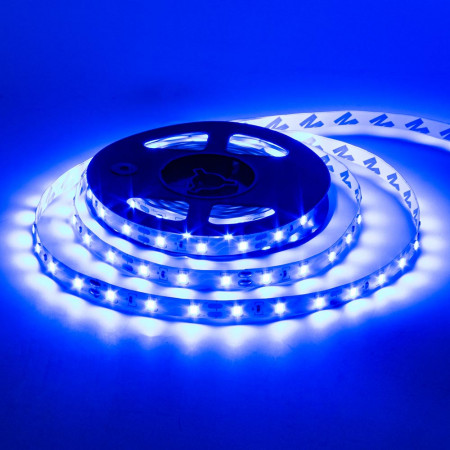 Купить Светодиодная лента 12В синяя 60led/m AVT smd3528 IP20, 1м