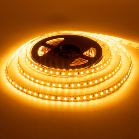 Купить Лента светодиодная желтая 12V AVT smd3528 120LED/m IP20, 1м