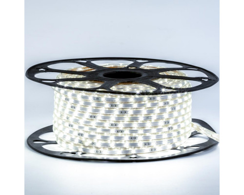 Лента светодиодная белая 220V smd2835 48LED/m 6W/m IP65, 1м