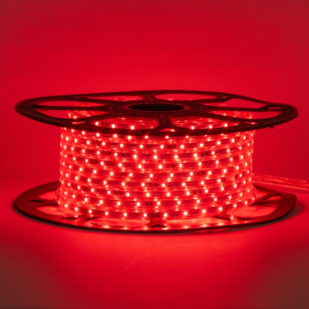 Купить Лента светодиодная красная 220V smd2835 48LED/m 6W/m IP65, 1м
