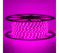 Лента светодиодная фиолетовая 220V smd2835 48LED/m 6W/m IP65, 1м