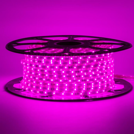 Купить Лента светодиодная фиолетовая 220V smd2835 48LED/m 6W/m IP65, 1м