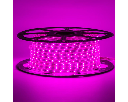 Лента светодиодная фиолетовая 220V smd2835 48LED/m 6W/m IP65, 1м