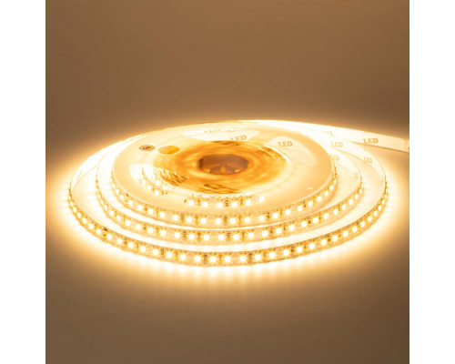 Светодиодная лента 12В белая теплая 120led/m New smd3528 IP20, 1м