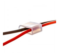 Монтажный комплект для LED неона 12V 6 mm (2 заглушки + 2 провода)