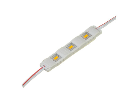 Модуль МТК 12V белый тёплый 3led smd5730 1Вт IP65