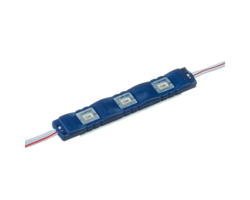 Модуль светодиодный синий 12в smd5730 3LED 1.5Вт герметичный