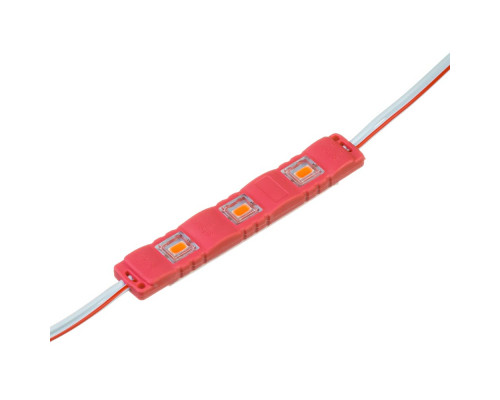 Модуль светодиодный красный 12в smd5730 3LED 1.5Вт герметичный