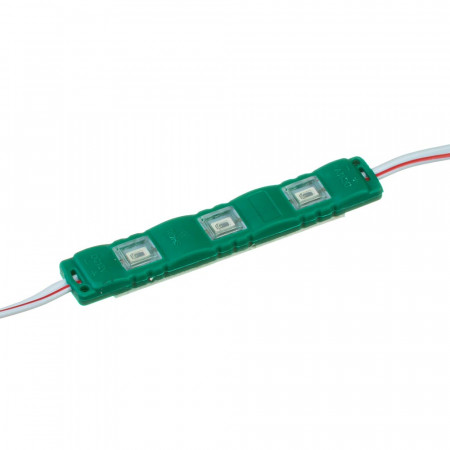 Купить Модуль светодиодный зелёный 12в smd5730 3LED 1.5Вт герметичный
